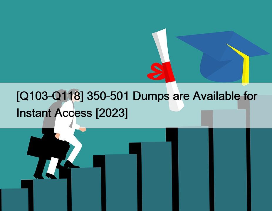[Q103-Q118] 350-501 Dumps are Available for Instant Access [2023]