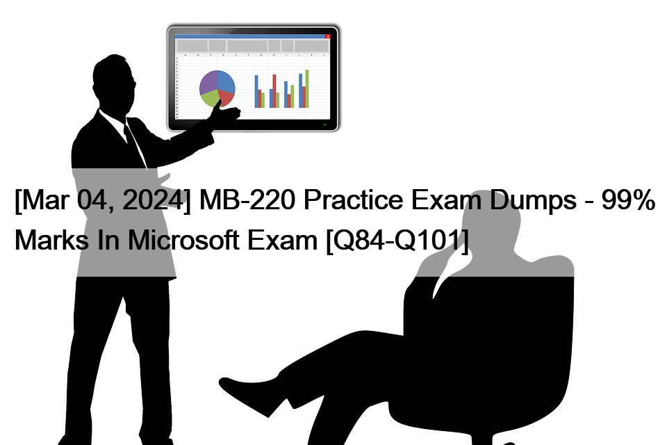 [Mar 04, 2024] MB-220 Practice Exam Dumps – 99% Marks In Microsoft Exam [Q84-Q101]