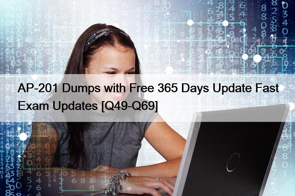 AP-201 Dumps with Free 365 Days Update Fast Exam Updates [Q49-Q69]
